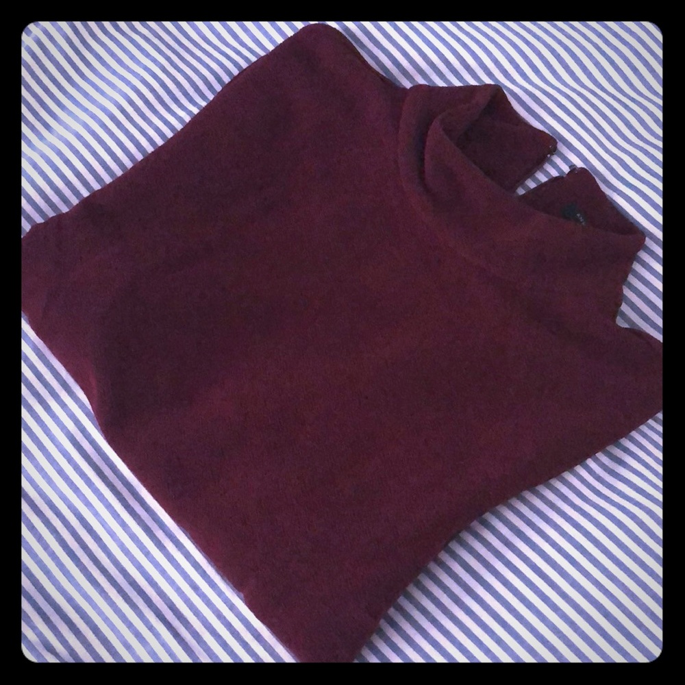 Ann Taylor Mockneck Blouse Size S